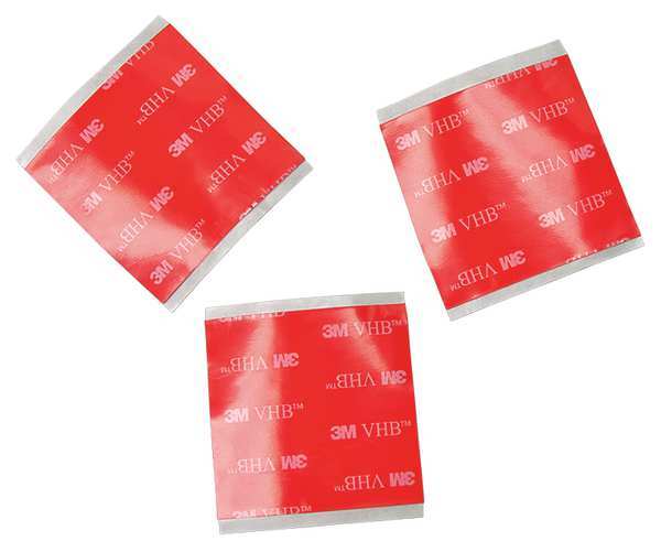 3M 3M 4905 VHB Tape 1" x 1", Clear, 20 mil, 250PK 4905