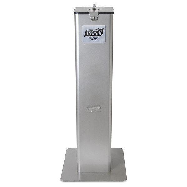 Purell Wipes High Capacity Floor Stand Dispenser, Silver 9118-DSLV
