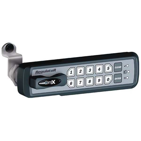 Compx Regulator Electronic Keyless Lock, RH, 0.875 in. REG-M-R-3-BLK