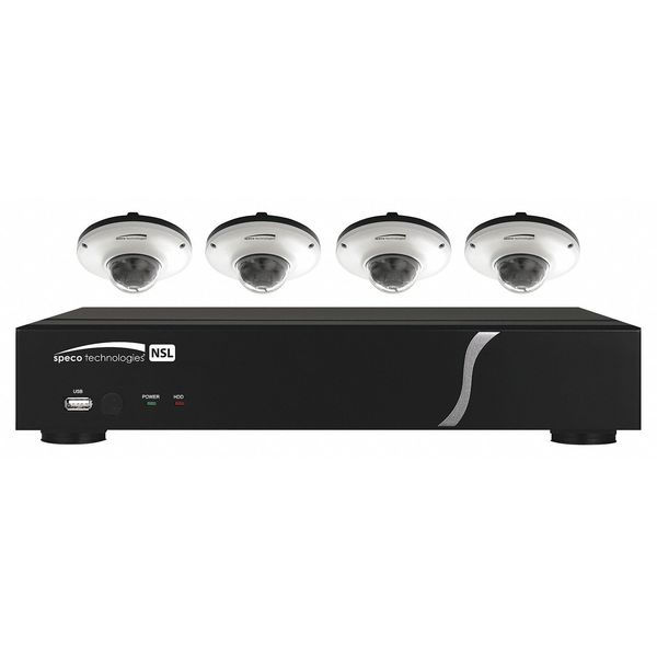 Speco Technologies Network Video Recorder Kit, 12VDC, 2 TB ZIPL84D2