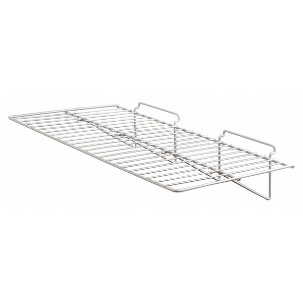 Econoco Shelf, White, 12 in. L, Semi-Gloss, PK6 EWH/2412