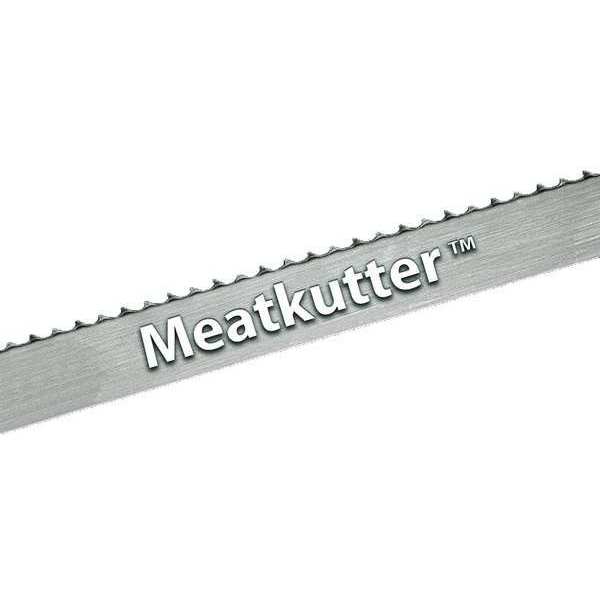 Starrett Band Saw Blade, 11 ft. 10" L, 5/8" W, 3 TPI, 0.022" Thick, High Carbon steel, MeatKutter Series 94316-142W
