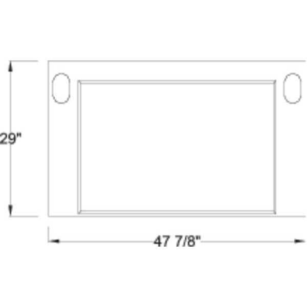 Instock Work Surface, Epoxy, 1-1/4" H, 29" L, 48" W GRWL-48B