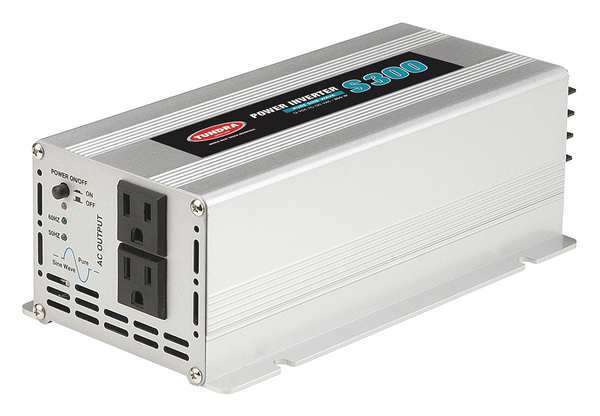 Tundra Power Inverter, Pure Sine Wave, 600 W Peak, 300 W Continuous, 2 Outlets S300