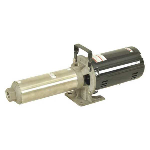 Dayton Multi-Stage Booster Pump, 1 hp, 208 to 240/480V AC, 3 Phase, 3/4 in NPT Inlet Size, 12 Stage 45MW88