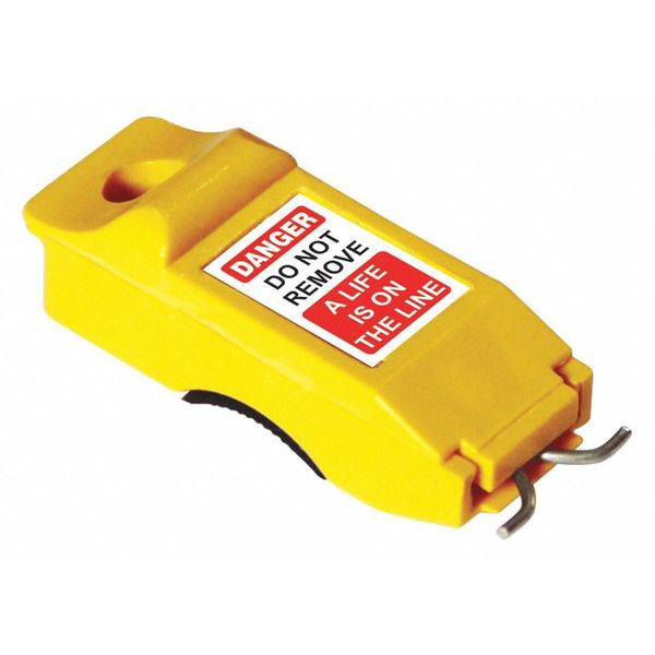 Zoro Select Miniature Circuit Breaker Lockout, Yellow 45MZ72