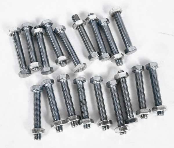 Zoro Select Bolt with Nut Kit, 1/3 to 1-3/4 In, PK18 TT11C5435BN1G
