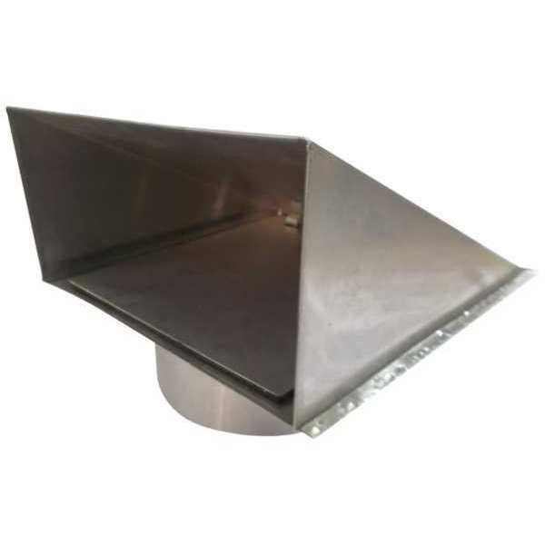 Dayton Wall Cap, 8 in. Fits Duct Size, Aluminum 45PE73