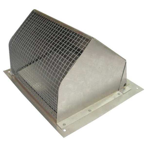 Dayton Wall Cap, 6" Duct Size, Aluminum 45PE74