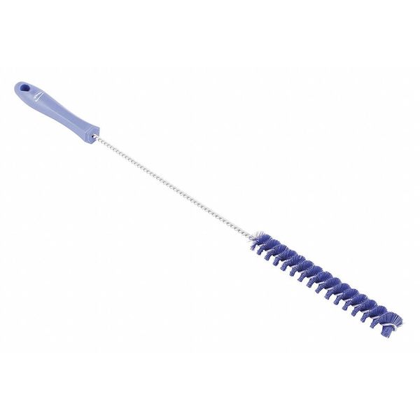 Remco 3/4" W Tube and Valve Brush, Medium, 14 in L Handle, 19 9/10 in L Brush, Purple 53768