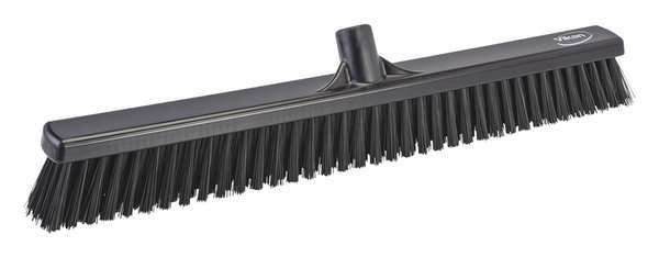 Remco 24 in Sweep Face Broom Head, Soft/Stiff Combination, Synthetic, Black 31949