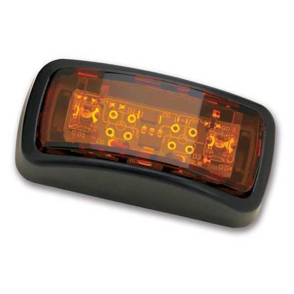 J.W. Speaker Clearance Marker Lamp, Black/Amber, ABS 150