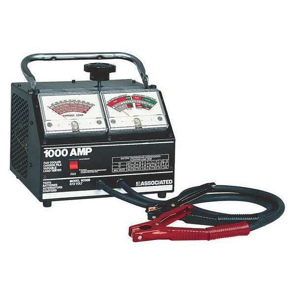 Associated Equipment Battery Tester, Analog, 6 to 12V, 1000A 6036B