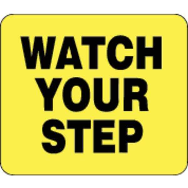 Tensabarrier Acrylic Sign, Yellow, Watch Your Step SG5-35-1114-250-H