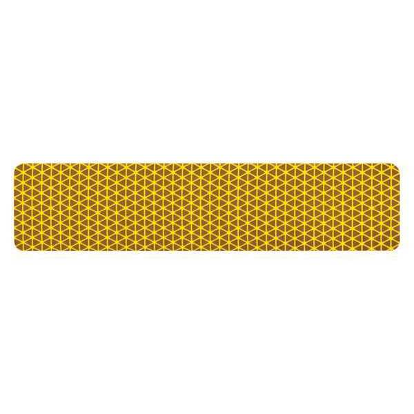 Oralite Reflective Tape, Yellow, 9 in. L, 2 in. W 18366