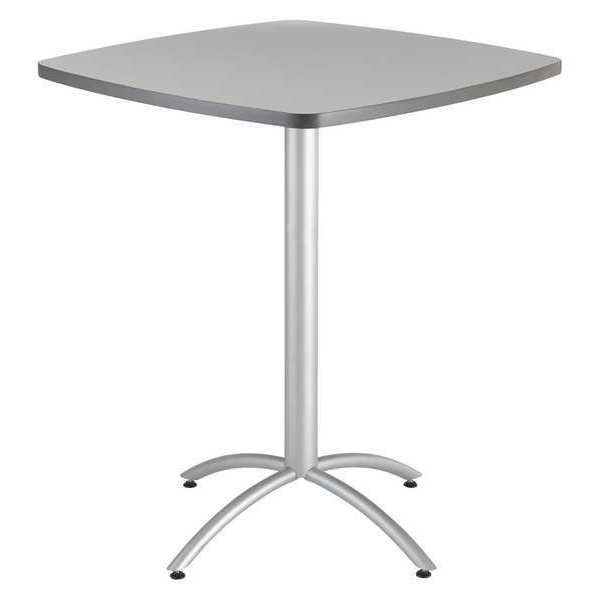 Cafeworks Square CafÃ©Worksâ„¢ Table, Gray - 42" Square x 29"H, 42" W, 42" L, 42" H, Laminated Melamine Top 65677