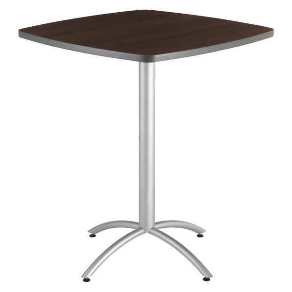 Cafeworks Square CafÃ©Worksâ„¢ Table, Walnut - 42" Square x 29"H, 42" W, 42" L, 29" H, Laminated Melamine Top 65674