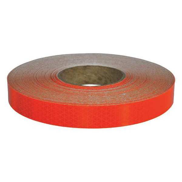 Oralite Reflective Tape, Flourescent Orange, 1in.W 22042