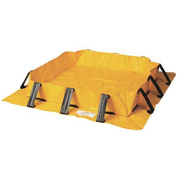Eagle Mfg Spill Berm, 4 ft.Lx6 ft.Wx8 in.H, Yellow T8404