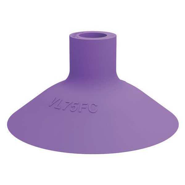 Piab Suction Cup, Purple, 38.5mm H, PK5 VL75FC