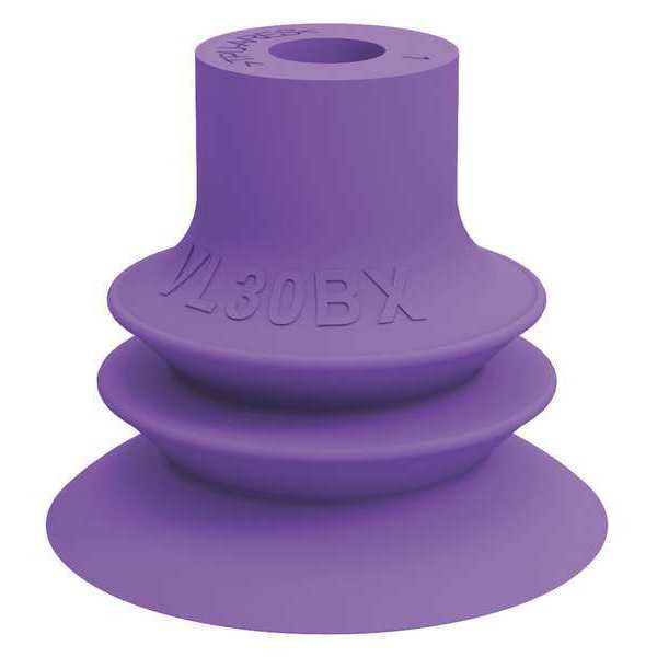Piab Suction Cup, Purple, 30mm Dia., 26mm H, PK5 VL30BX