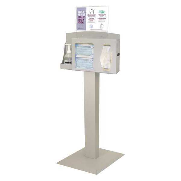 Bowman Dispensers Respiratory Hygiene Station, 56-1/16 in.H BD102-0012