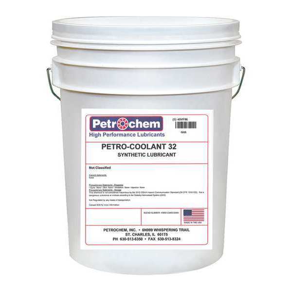 Petrochem Compressor Oil, 5 gal., Pail, Synthetic Oil PETRO-COOLANT 32-005