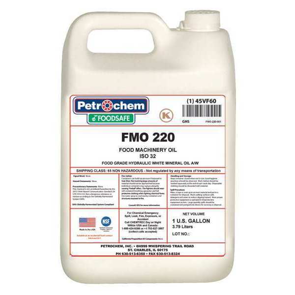 Petrochem 1 gal Pail, Hydraulic Oil, 220 ISO Viscosity, 50 SAE FMO 220-001