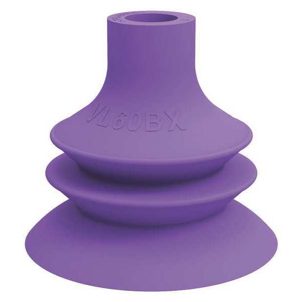 Piab Suction Cup, Purple, 52.5mm H, PK5 VL60BX