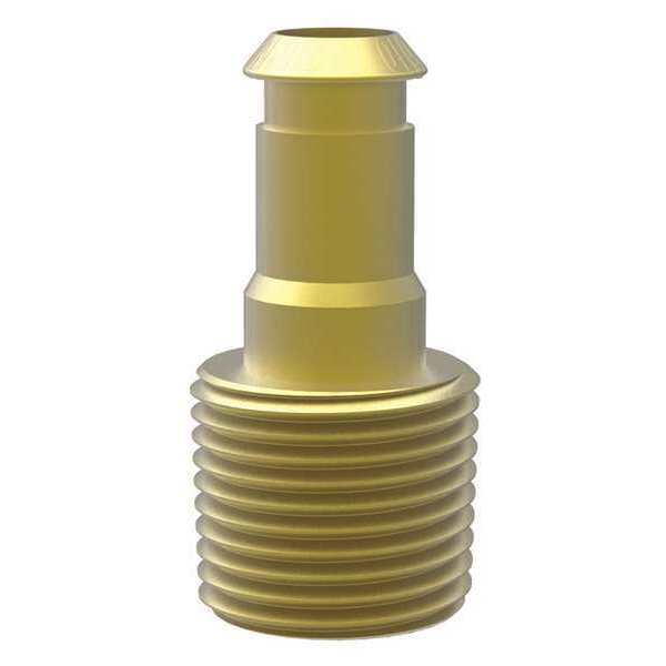 Piab Suction Cup Fitting, 19/32 in. L, 10mm, PK5 Fitting D=10, 3/8 NPT - 1/4 NPSF