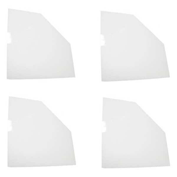Mirredge 3" W, White Acrylic Corner Plates 42504
