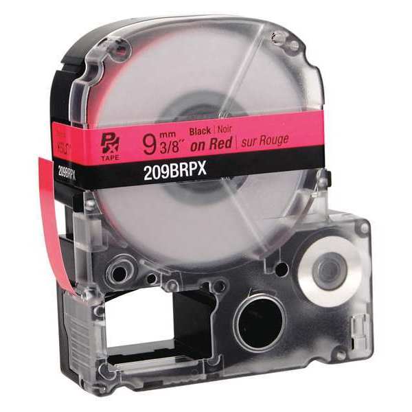 Epson Label Cartridge, Black on Red, Labels/Roll: Continuous 209BRPX