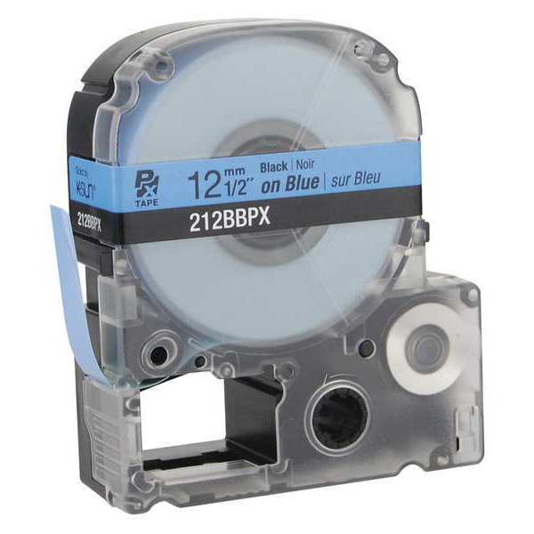 Epson Label Cartridge, Black on Blue, Labels/Roll: Continuous 212BBPX