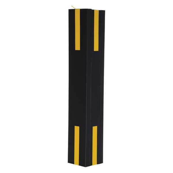 Zoro Select Column Protector, Blck, 72inH, 10inW, I-Beam V-PAD-I-64