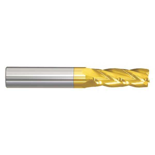 Zoro Select End Mill, 5/8 in.4 Flutes, TiN 206-001221