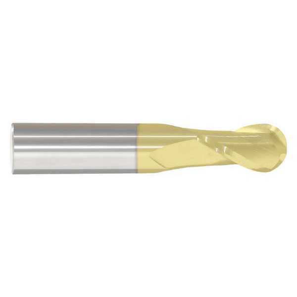 Zoro Select End Mill, 1/2 in.2 Flutes, TiN 221-001115