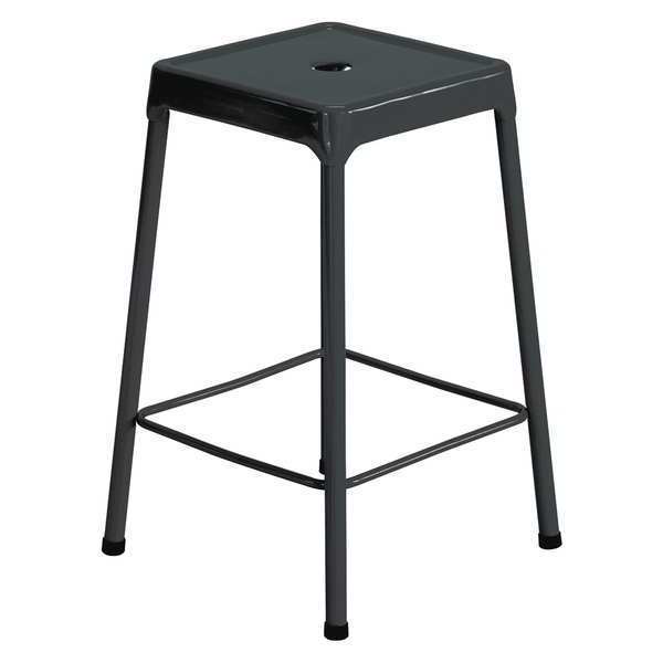 Safco Stool, No Backrest, 25", Color: Black 6605BL