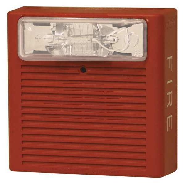 Eaton Horn Strobe, Red, 0.170A, Wall Mnt, 115 CP CN125710