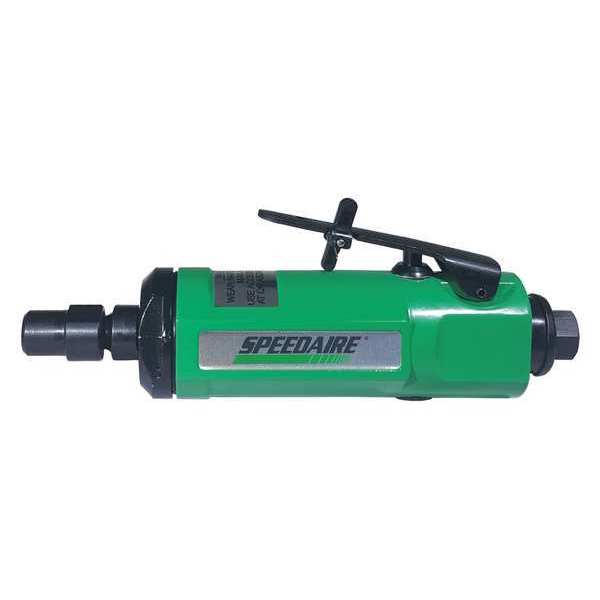 Speedaire Straight Die Grinder, 1/4 in NPT Female Air Inlet, 1/4 in Collet, Heavy Duty, 18,000 RPM, 0.5 hp 45YY21