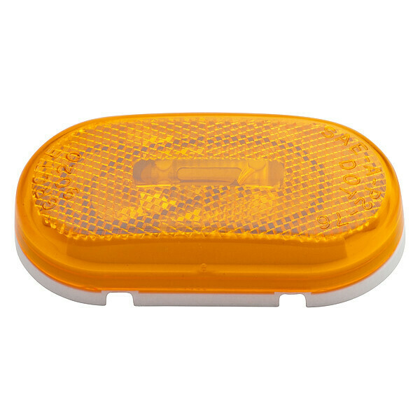 Grote Marker Lamp, Oval With Reflector, Yellow, Width: 2" 45933