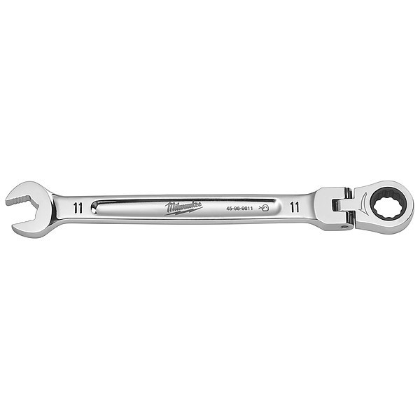 Milwaukee Tool 11mm Metric Flex Head Ratcheting Combination Wrench 45-96-9611