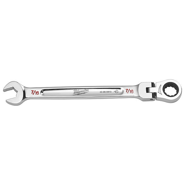 Milwaukee Tool 7/16 in. SAE Flex Head Combination Wrench 45-96-9813