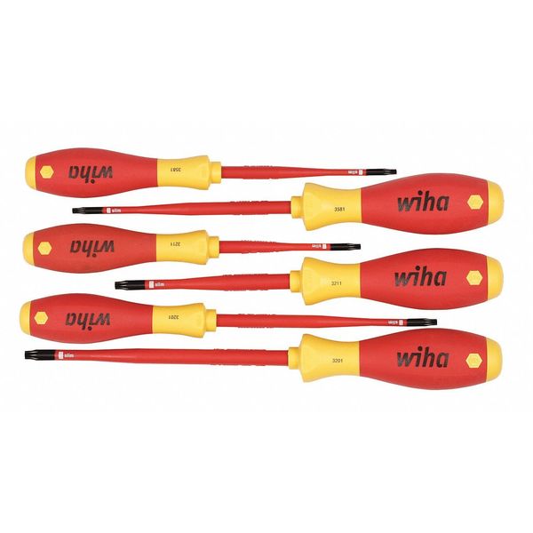 Wiha Screwdriver Set, 6 pcs, Torx(R) 32596