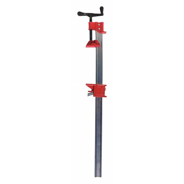 Bessey 24 in Bar Clamp, Cast Iron Handle and 2 in Throat Depth IBEAM24