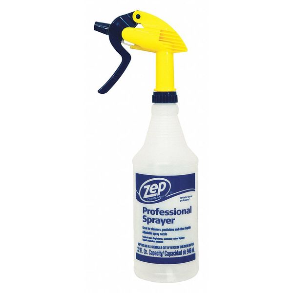 Zep Trigger Spray Bottle, 32 oz., Plastic 733201