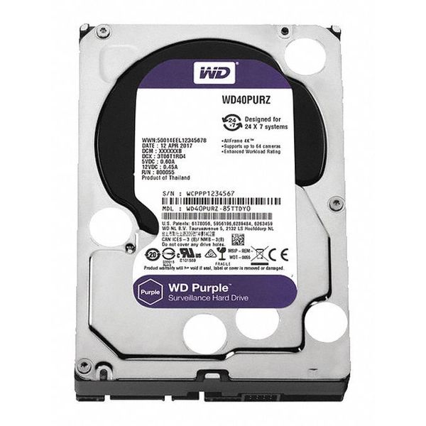 Invid Tech 3 TB Hard Drive, WD Purple IHDD-3TB