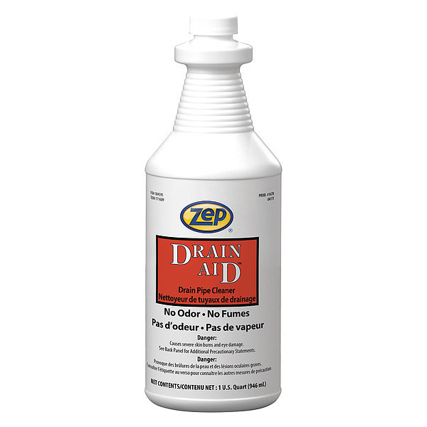 Zep Drain Maintainer, 1 qt, Bottle, Liquid, PK12 167801