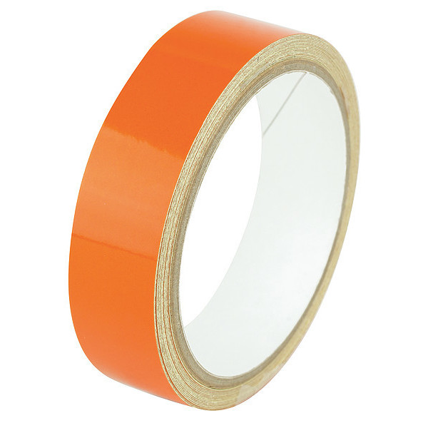 Zoro Select Reflective Marking Tape, Solid, Orange, 1"W ZRF1X5OR