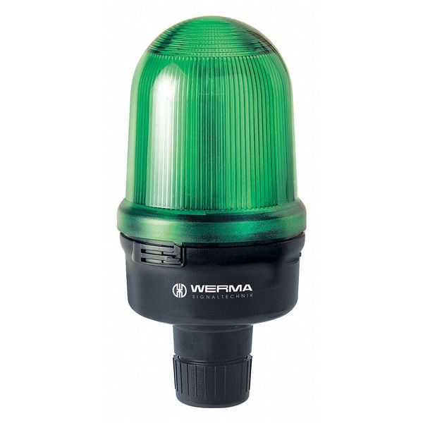 Werma Warning Light, Green, 24VDC, Conduit Mount 82920755