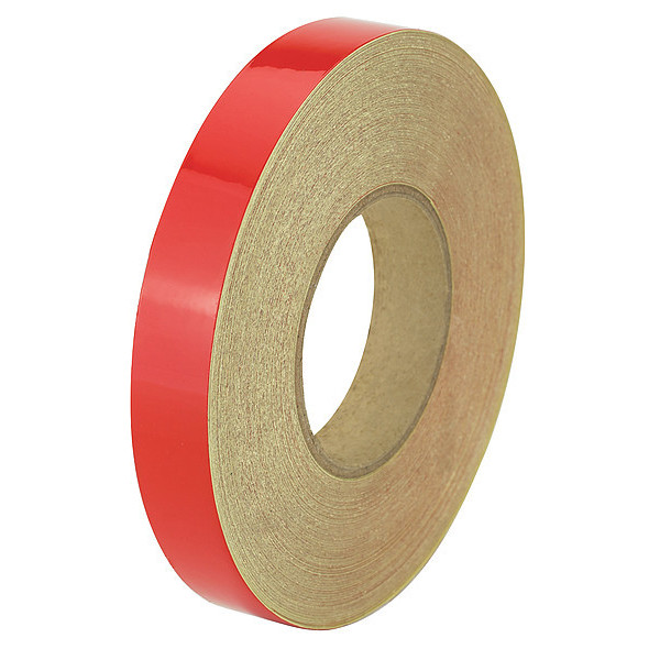 Zoro Select Reflective Marking Tape, Solid, Red, 1" W RF5RD